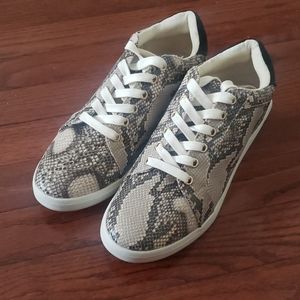 Snake skin sneakers